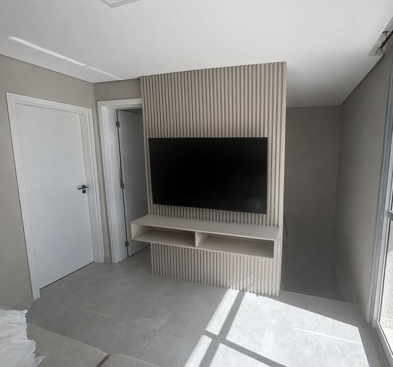 Painel de TV real da cliente